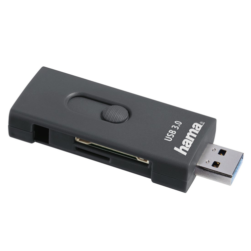 Hama 00124145 card reader USB 3.2 Gen 1 (3.1 Gen 1) Type-A/Type-C Grey