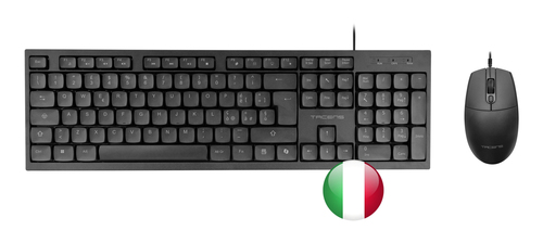 Tacens Anima ACP02IT keyboard Mouse included Home/Office USB QWERTY Italian Black