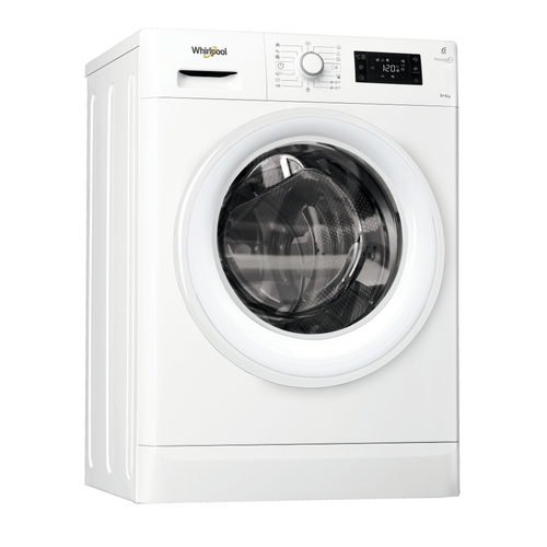 Whirlpool FWDG86148W EU стирально-сушильная машина Отдельно стоящий Фронтальная загрузка Белый