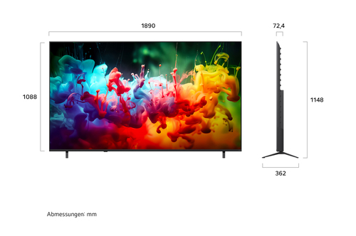 LG QNED AI MiniLED 85QNED7EB3A 2.16 m (85") 4K Ultra HD Smart TV Wi-Fi Black – image 2