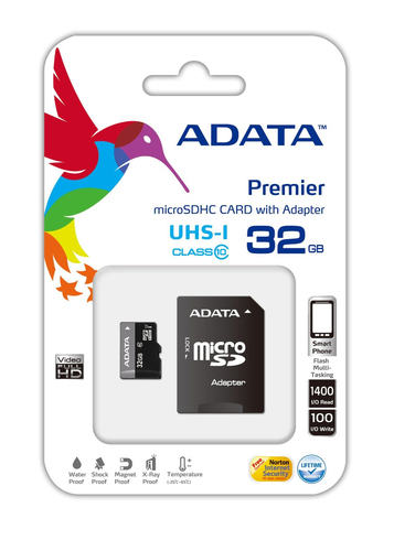 ADATA Premier microSDHC UHS-I U1 Class10 32GB Clase 10 imagen 1