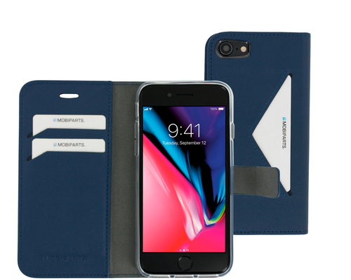 Mobiparts Classic Wallet Case Apple iPhone 7, iPhone 8 Blue