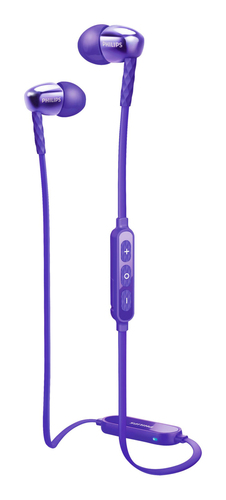 Philips SHB5850PP/27 headphones/headset Wireless In-ear Bluetooth Purple