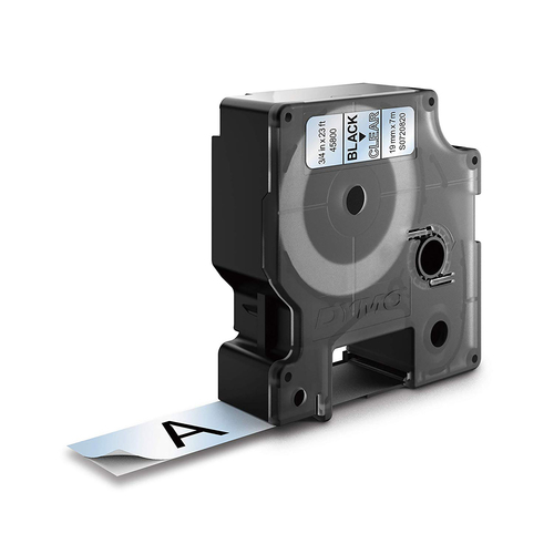 DYMO D1-Etikettenband  schwarz auf transparent  19 mm x 7 m – Foto 10 von 11