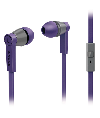Philips SHE5105PP/10 headphones/headset Wired In-ear Purple