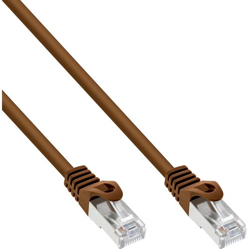 Product image: InLine Patch Cable SF/UTP Cat.5e brown 1.5m