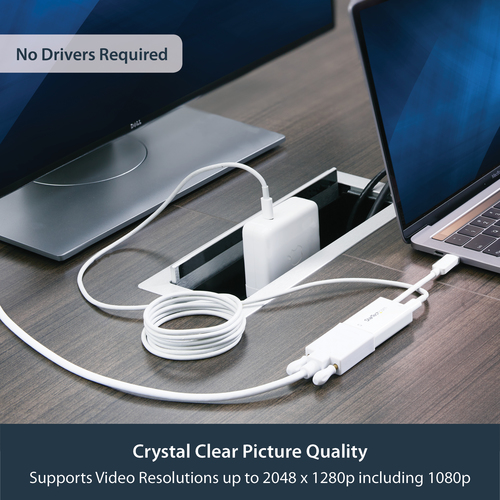 StarTech.com USB C to VGA Adapter with Power Delivery - 1080p USB Type-C to VGA Monitor Video Converter w/ Charging – image 6