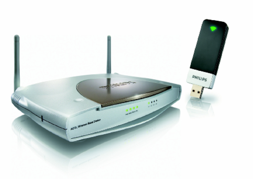 Philips SNK5620 54Mbps 802.11b/g Wireless Modem Router
