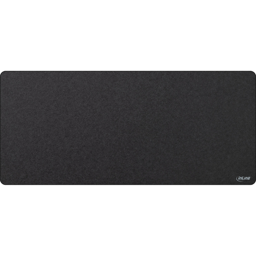 InLine Mouse pad XL desk pad, black, 900x400x2mm