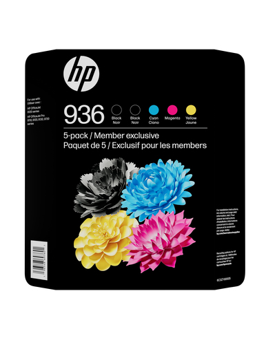 HP 923 5-Pack CMY(3)/Black(2) Original Ink Cartridge Club – image 1
