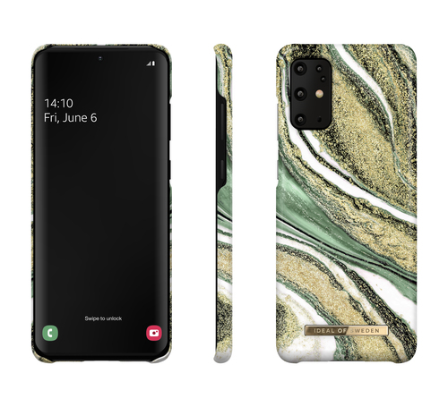 iDeal of Sweden Printed Case Galaxy S20+ Cosmic Green Swirl – image 2
