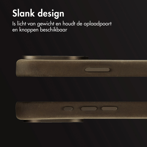 <p>Zowel jouw smartphone beschermen als hem een strakke look geven? De Accezz Vintage Leather Backcover met MagSafe is gemaakt van echt leder en geeft, afbeelding 6