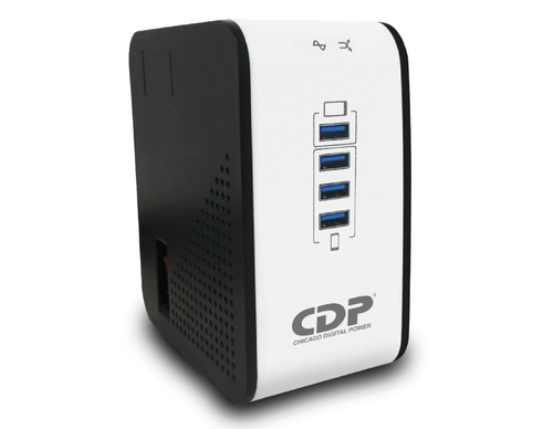 CDP R2CU-AVR1008 1000VA/500W AVR, 8 Salidas, 175 Julios, 4 Puertos USB, 120 Vac imagen 1