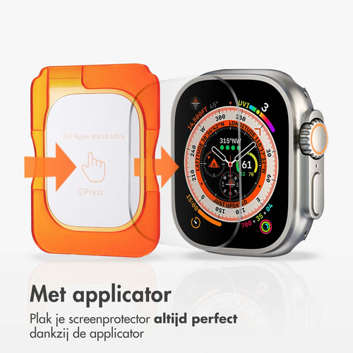 Accezz Gehard glas screenprotector met applicator Apple Watch Ultra (2) - 49 mm, afbeelding 2