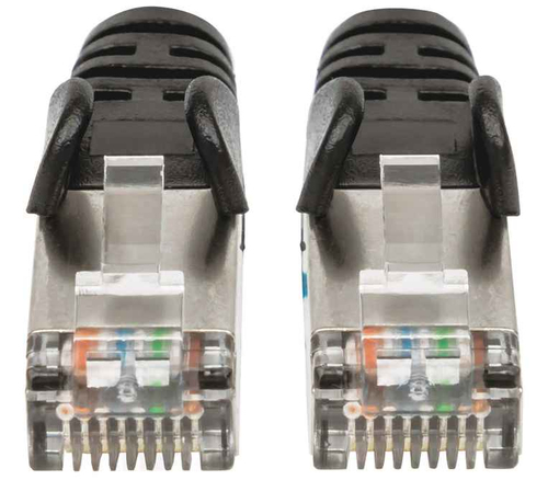 Intellinet Cable de Red Cat6a S/FTP, 30 cm, Negro imagen 3