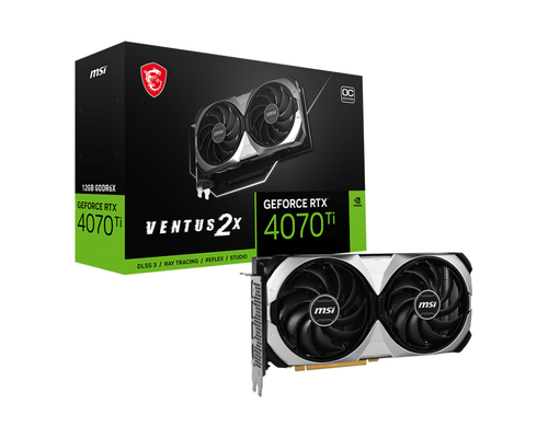 MSI VENTUS GEFORCE RTX 4070 TI 2X 12G OC видеокарта NVIDIA 12 GB GDDR6X