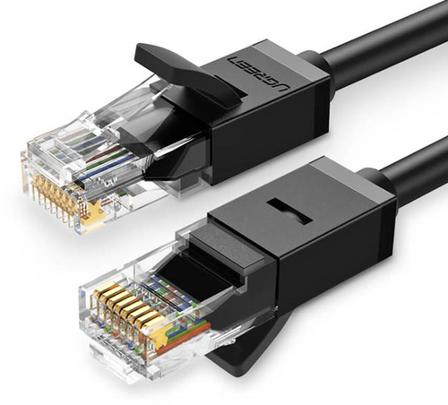 Ugreen 20164 сетевой кабель Черный 10 m Cat6 U/UTP (UTP) Круглый