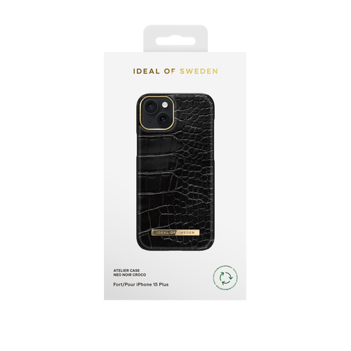 iDeal of Sweden Atelier Case iPhone 15 Plus Neo Noir Croco – image 3