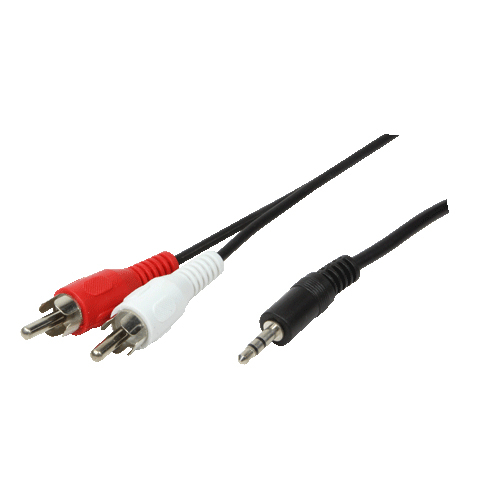 LogiLink Audiokabel 1.5m Sort