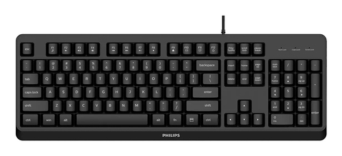 Philips 2000 series SPK6207BL/27 keyboard Universal USB QWERTY English Black