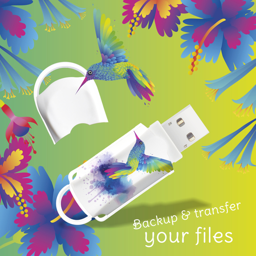 Integral 128GB USB3.0 DRIVE XPRESSION HUMMING BIRD – image 5