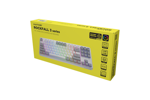 Hator Rockfall 3 TKL Wireless gaming toetsenbord, afbeelding 8