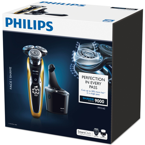 Philips SHAVER Series 9000 S9911/62 men's shaver Rotation shaver Trimmer Black, Gold – image 3