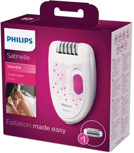 Philips Satinelle Essential HP6419/02 epilator 20 tweezers Pink, White – image 2