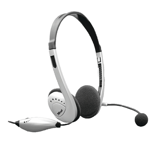 Trust HS-2500 Headset Wired Head-band Calls/Music Silver