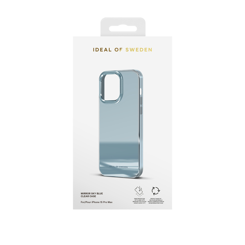 iDeal of Sweden Mirror Case iPhone 15 Pro Max Mirror Sky Blue – image 4