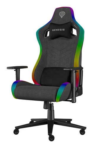 GENESIS NFG-2246 Gamingstoel in grijs/zwart, afbeelding 2