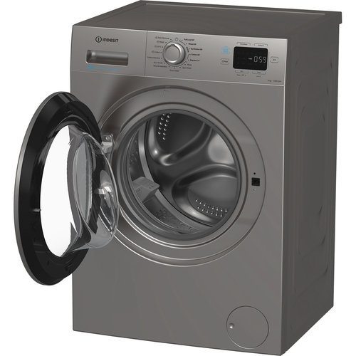 Indesit IP946SPUSHGO 9kg 1400 Spin Washing Machine in Silver A Rated A - image 5