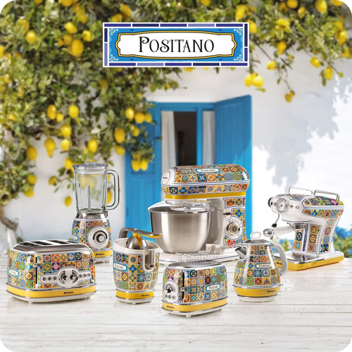 Ariete Positano 0156/0P 4-Slice Toaster - Yellow & Blue, Blue,Silver/Grey,Yellow - image 7