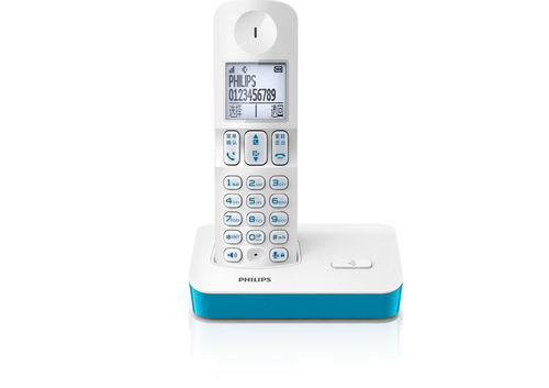 Philips DCTG2801A/93 telephone DECT telephone Caller ID Blue, White – image 2