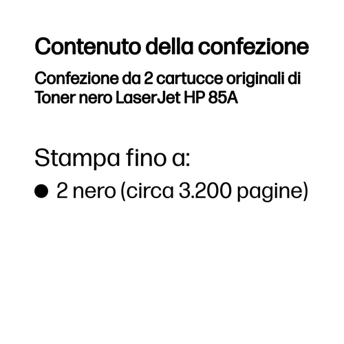 HP 85A – Multipack nero originale