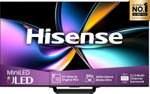 Hisense U7Q PRO 85U7Q PRO 2,16 m (85") 4K Ultra HD Smart TV Wi-Fi Черный 500 cd/m²