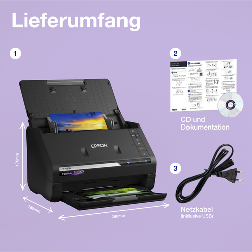Epson FastFoto FF-680W Sheet-fed scanner 600 x 600 DPI A4 Black