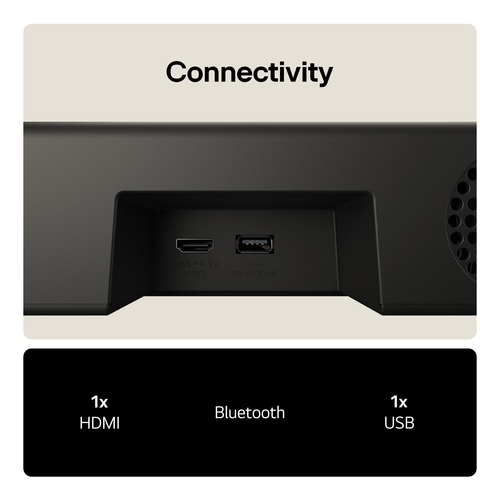 LG US20A.CGBRLLK soundbar speaker Black 2.0 channels – image 8