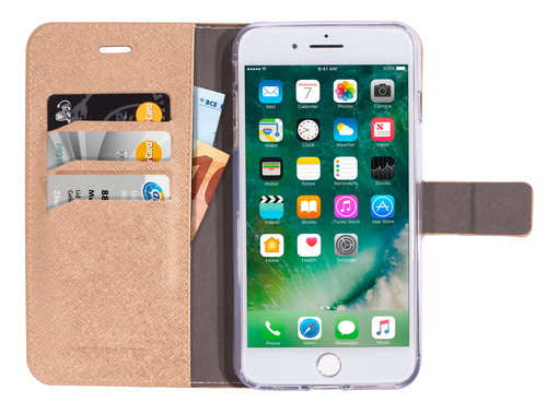Mobiparts Saffiano Wallet Case Apple iPhone 7 Plus, iPhone 8 Plus Copper – image 4