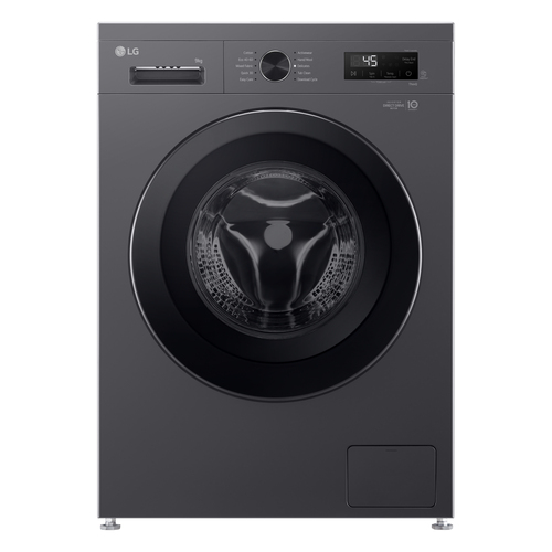 LG F4X1009NMK 9kg 1400 Spin Washing Machine in Middle Black A Rated 6 - image 1