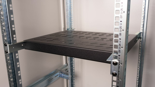 Equip legplanken variabel 19" voor Serverschränke, 1U 35cm zwart, afbeelding 4
