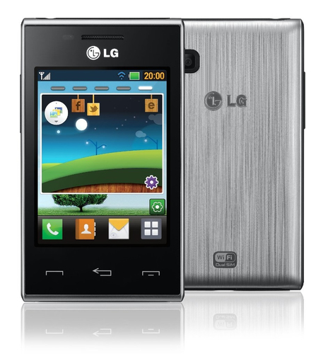 LG T580 8.13 cm (3.2") 101 g Silver Feature phone
