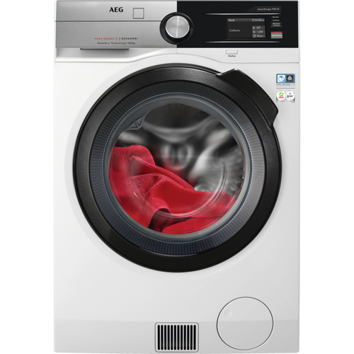 AEG L9WEF90600 стирально-сушильная машина Отдельно стоящий Фронтальная загрузка Белый