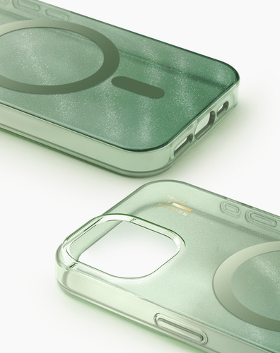 iDeal of Sweden Clear Case MagSafe iPhone 13 / 14 / 15 / 16e / 17e Sage Green – image 2
