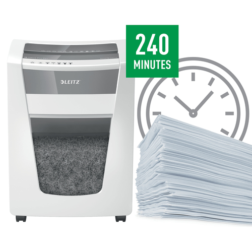 Leitz IQ Office Pro P6+ Papierversnipperaar Micro cut 1 x 5 mm 30 l Aantal bladen (max.): 20 vellen Veiligheidsniveau 6 Ook geschikt voor Nietjes, Paperclips – Foto 7 van 10