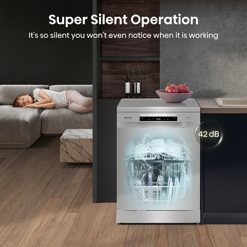 Hisense HS673C60XUK dishwasher Freestanding 16 place settings – image 6