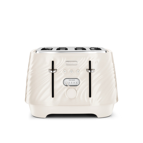 Delonghi De'Longhi Ballerina Seta CTDS4003.CR 4 Slice Toaster - Cream - image 6