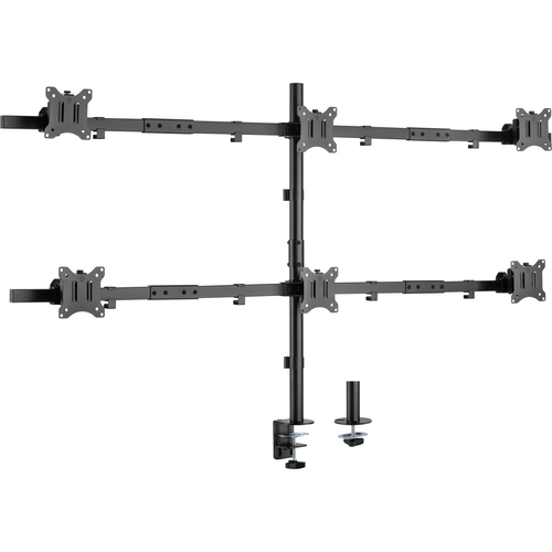 Product image: InLine Desk Bracket for 6x TV / LED / TFT Display up to 81cm 32" max. 7kg black