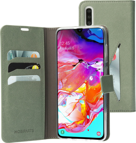 Mobiparts Classic Wallet Case Galaxy A70 Stone Green