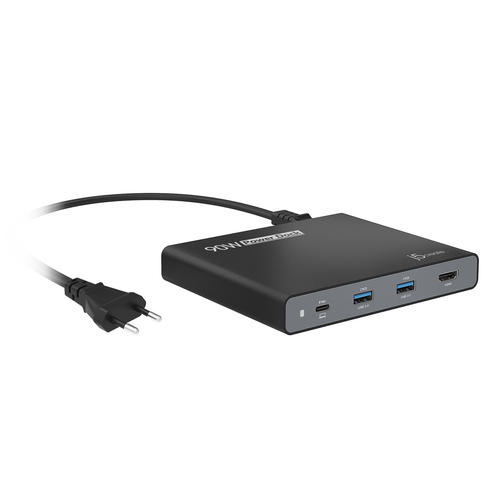 j5create JCDP392-EN хаб-разветвитель USB 3.2 Gen 1 (3.1 Gen 1) Type-C 5000 Мбит/с Черный